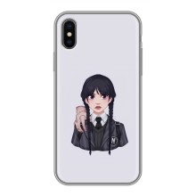 Чохли Венсдей на iPhone X Уенсдей (AlphaPrint) (Венздей і Річ)