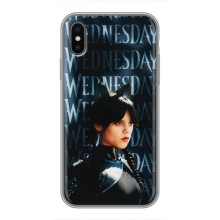 Чохли Венсдей на iPhone X Уенсдей (AlphaPrint) (Венздей кішка)