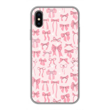 Чехол банты для iPhone X – Фон бантики