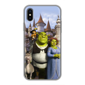 Чехол с мультфильмом Шрек на iPhone X