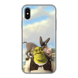 Чехол с мультфильмом Шрек на iPhone X