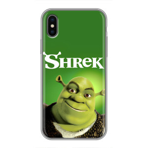 Чехол с мультфильмом Шрек на iPhone X