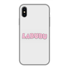 Чехол с Лабубу на iPhone X (Лого Лабубу)