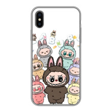 Чехол с принтом Лабубу для iPhone X