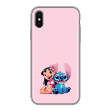 Чехол с принтом Стич на iPhone X (Лило и Стич)