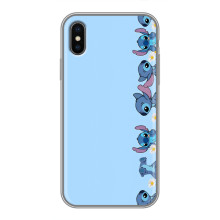 Чехол с принтом Стич на iPhone X (Стич фон)