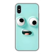 Чохли (ТПУ) (смішні стікери) для iPhone X – мордочка
