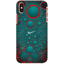Силиконовый Чехол на iPhone X с картинкой Nike (Найк зеленый)