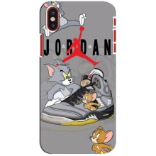 Силиконовый Чехол Nike Air Jordan на Айфон 10 (Air Jordan)