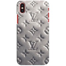 Текстурный Чехол Louis Vuitton для Айфон 10 (Бежевый ЛВ)