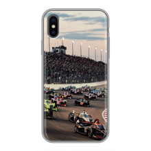 Чехол с прнтом Формула 1 на iPhone X – Гонка Формула-1