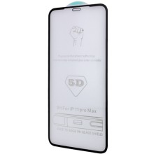 Захисне скло 5D Hard (full glue) (тех.пак) для Apple iPhone 12 mini (5.4") – Чорний