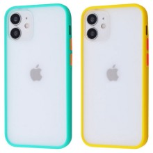 TPU+PC чехол Color Buttons для Apple iPhone 12 mini