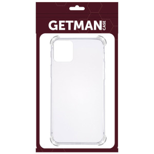 TPU чехол GETMAN Ease logo усиленные углы для Apple iPhone 12 mini (5.4") – Прозрачный