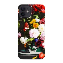 Брендновые Чехлы для iPhone 12 mini - (PREMIUMPrint) – Nike цветы