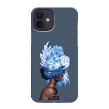 Чехлы (ART) Цветы на iPhone 12 mini (VPrint) (Цветы на голове)