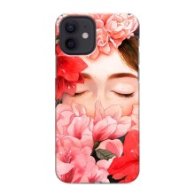 Чехлы (ART) Цветы на iPhone 12 mini (VPrint) (Глаза в цветах)