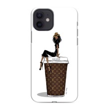 Чехлы Луи Витон для iPhone 12 mini (AlphaPrint - LOUIS VUITTON) (кофе LOUIS VUITTON)