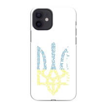 Чехлы для iPhone 12 mini  Укр. Символика (AlphaPrint) (Герб из букв)