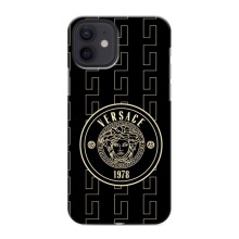 Чехлы VERSACE для Айфон 12 мини (PREMIUMPrint) (Лого Версаче)