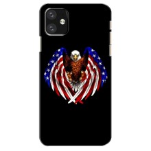 Чехол Флаг USA для iPhone 12 mini (Крылья США)
