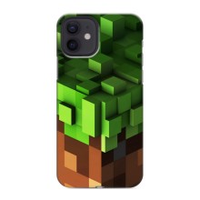 Чехол Майнкрафт на iPhone 12 mini (AlphaPrint) Minecraft (текстура Майнкрафт)
