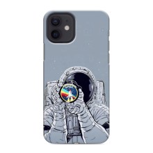 Чехол NASA для iPhone 12 mini (AlphaPrint) (Космонавт фото)