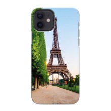 Чохол Ейфелева Вежа iPhone 12 mini - (AlphaPrint) (Дорога до Парижу)