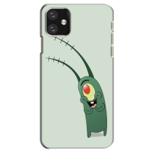 Чехол с картинкой "Одноглазый Планктон" на iPhone 12 mini (Милый Планктон)