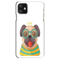 Бампер для iPhone 12 mini с картинкой "Песики" (Собака Король)