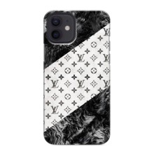 Чехол Стиль Louis Vuitton на iPhone 12 mini (LV на белом)