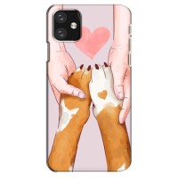 Чехол (ТПУ) Милые собачки для iPhone 12 mini – Любовь к собакам