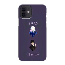 Чехлы Венсдей на iPhone 12 mini Уэнсдей (AlphaPrint) (Уэнздей и подруга)