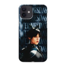 Чехлы Венсдей на iPhone 12 mini Уэнсдей (AlphaPrint) (Уэнздей кошка)