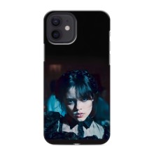 Чехлы Венсдей на iPhone 12 mini Уэнсдей (AlphaPrint) (взгляд Уэнздей)