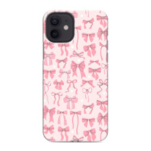 Чехол банты для iPhone 12 mini – Фон бантики
