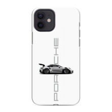 Чохол з авто Порше для iPhone 12 mini – білий порше