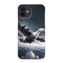 Чехол с мемом Тралалело тралала на iPhone 12 mini (Бомбардини гусини)