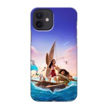 Чехол с мультфильмом Моана iPhone 12 mini (Моана и Мауи)