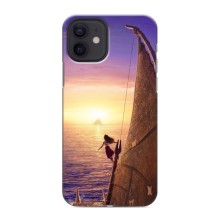 Чехол с мультфильмом Моана iPhone 12 mini (Моана в море)