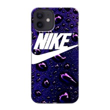 Чехол с логотипом Найк на iPhone 12 mini – Найк на фиолетовом