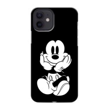 Эксклюзивный чехол для iPhone 12 mini (AlphaPrint - Мультяшные) (Микки на черном)