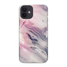Мраморный чехол на iPhone 12 mini (VPrint) (Пурпурный Мрамор)