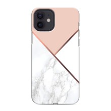 Мраморный чехол на iPhone 12 mini (VPrint) (Тройной мрамор)