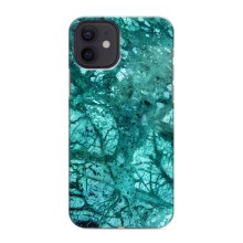 Мраморный чехол на iPhone 12 mini (VPrint) (Зеленый мрамор)