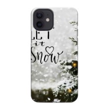 Новогодние, Праздничные Чехлы для iPhone 12 mini - 2024 год – Let it snow