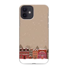 Новогодние, Праздничные Чехлы для iPhone 12 mini - 2024 год (Зимний город)