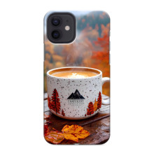 Чехол с уникальным дизайном «Осень с кофе» для iPhone 12 mini – Кофе на природе