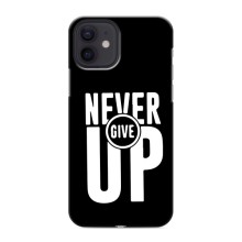 Силіконовый Чохол на iPhone 12 mini з картинкою НАЙК (Never Give UP)