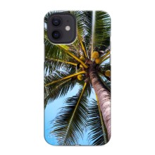 Силиконовый чехол с КАРТИНКАМИ лето для iPhone 12 mini (AlphaPrint) (Пальма)
